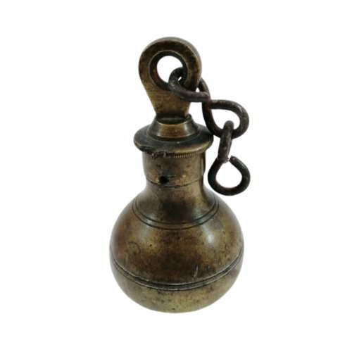 Rare antique brass steelyard scale weight