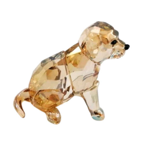 SWAROVSKI Golden Retriever Sitting Crystal Figurine