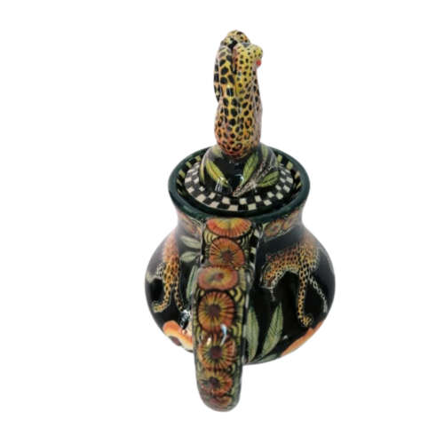 Ardmore Stunning Leopard Teapot Superb