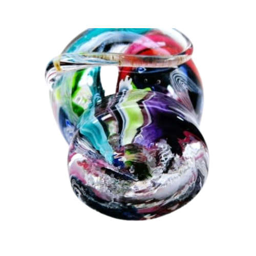 Murano Art Glass Stunning Large Paperweight Millefiore Mouse