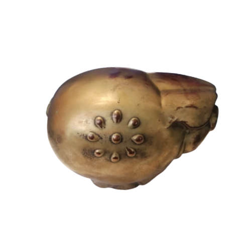 Vintage Metal Oriental Piggy Bank Pig