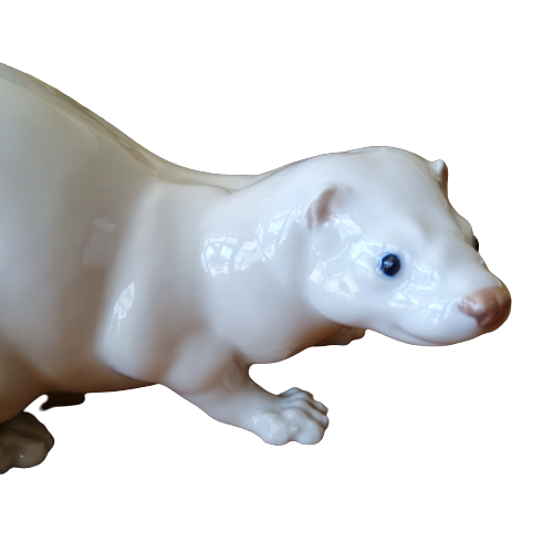 Royal Copenhagen Large Gray Mink Figurine # 4654