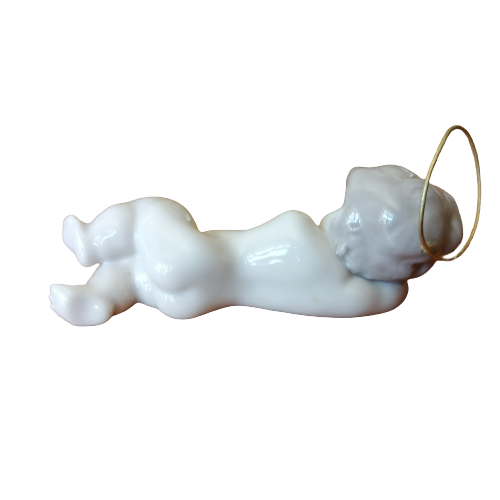 Lladro Small Nativity Sleeping Baby Jesus with Halo