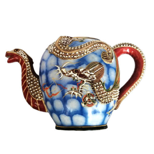 Mid 20th Century Dragonware Moriage Chukyo China Tea Set