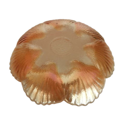 Carnival Glass Marigold Amber Gold Dish,Bowl,Iridescent Embossed