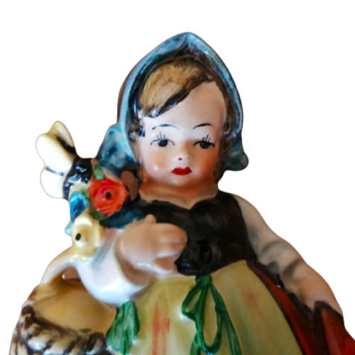 Friedel Bavaria Made In Western Germany Flower Girl Figurine