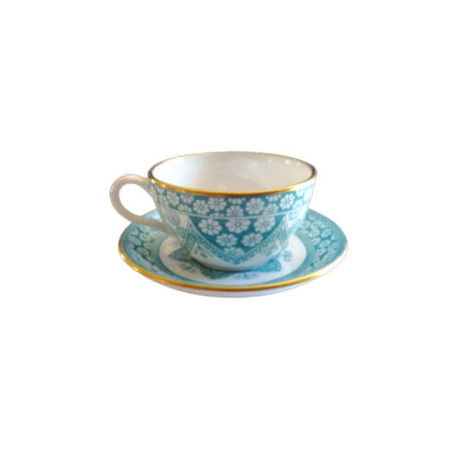 Spode Primrose Light Blue Primrose Miniature Tea Cup and Saucer