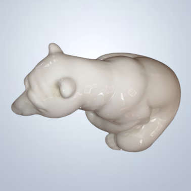 Lladro Large Sitting Polar Bear Figurine