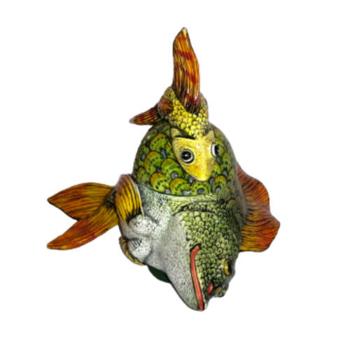 Ardmore Style Love - Art Fish Bowl and Cover Superb Detail