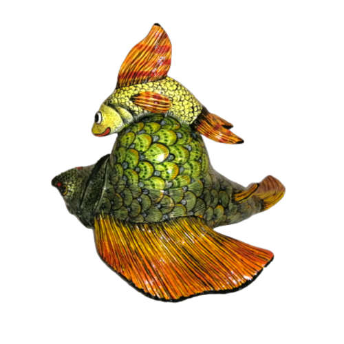 Ardmore Style Love - Art Fish Bowl and Cover Superb Detail