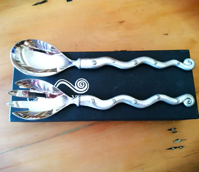 Carrol Boyes set of Serving Spoons Strive Design Boxed