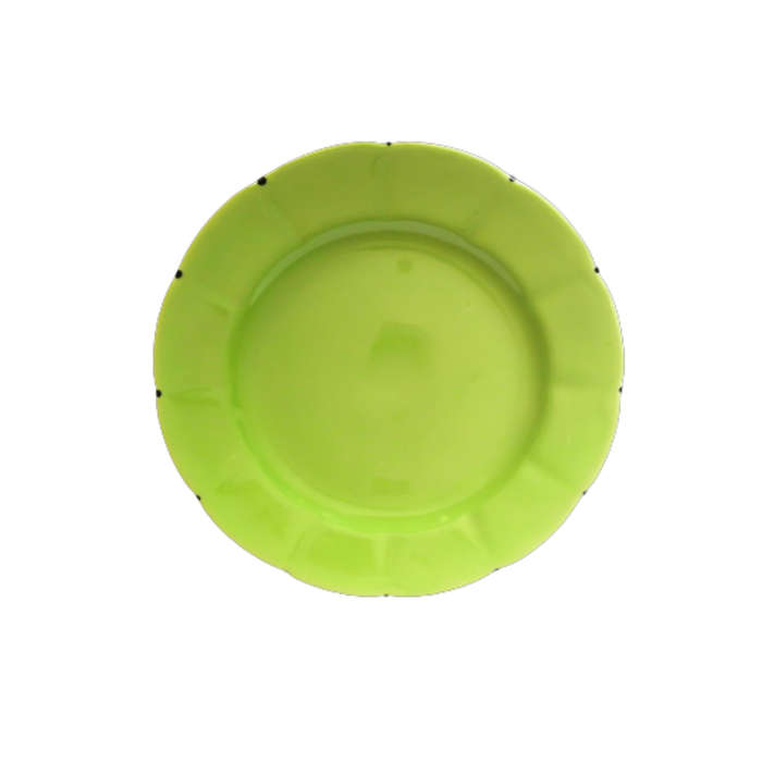 Royal Floral Vintage Lime Green Plate Bone China
