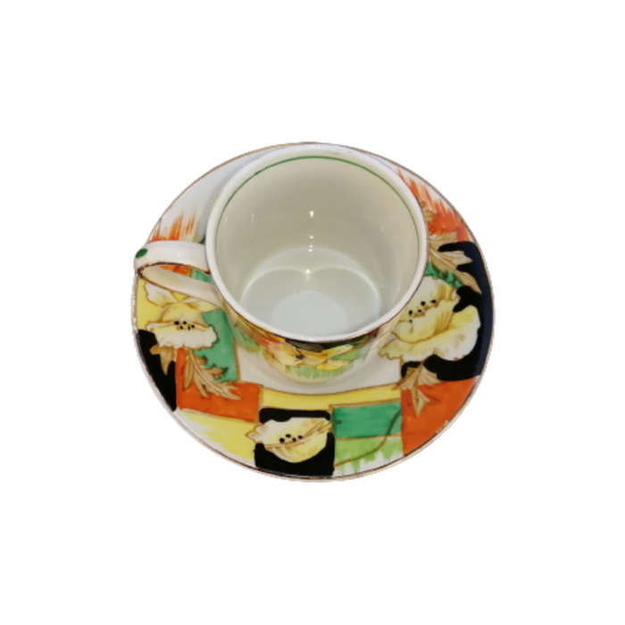 Grindley Art Deco Demitasse Cup and Saucer Duo Set