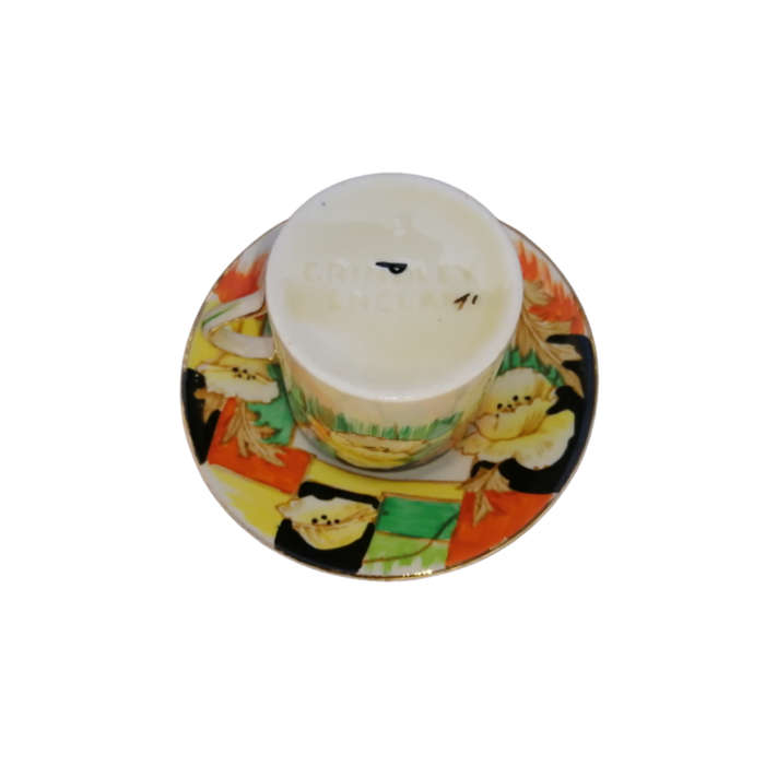 Grindley Art Deco Demitasse Cup and Saucer Duo Set