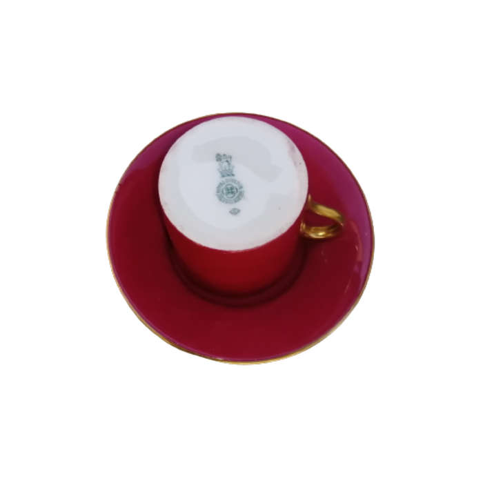 Royal Doulton Red with Gold Demitasse Cup