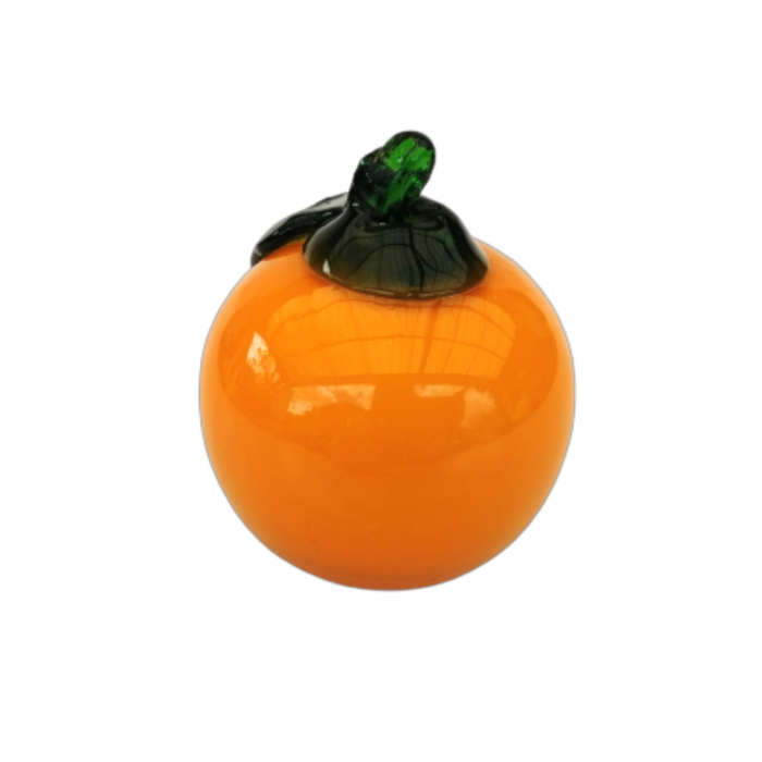 Orange Art Glass Large Orange Lifelike