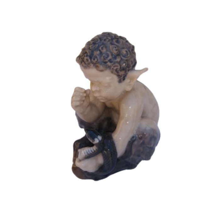 Royal Copenhagen 1712 Faun with a Snake . Chr.Thomsen