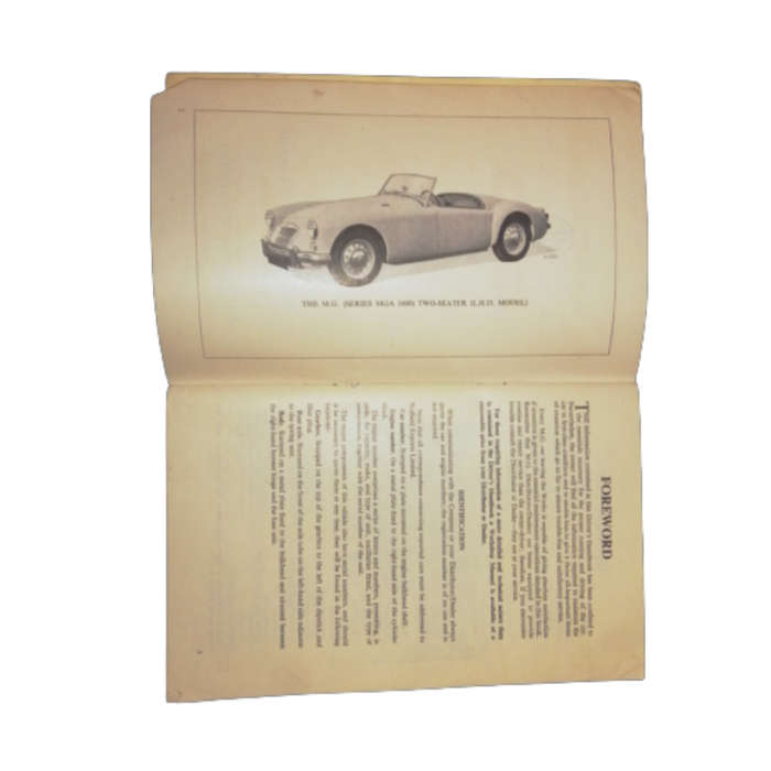 MGA 1600 Series Drivers Handbook and Accessories Booklet