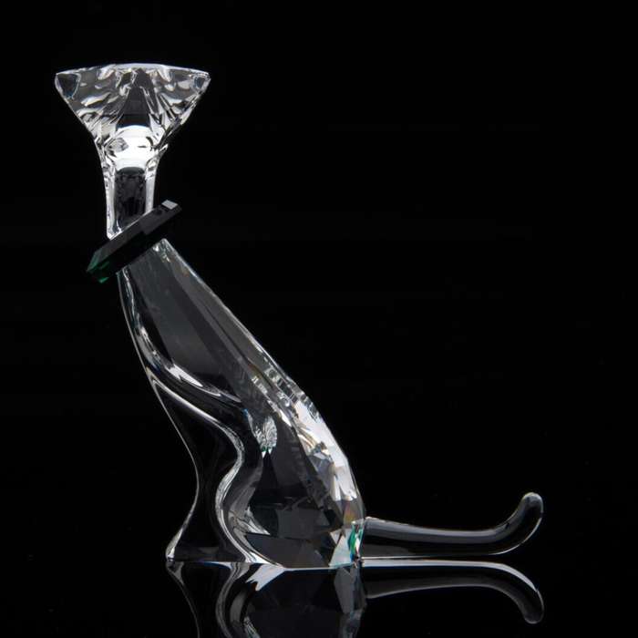 Swarovski Crystal Figurine Cat Emerald Symbols