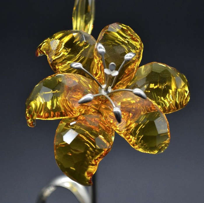 Swarovski Crystal Paradise Flowers  Dillia Topaz