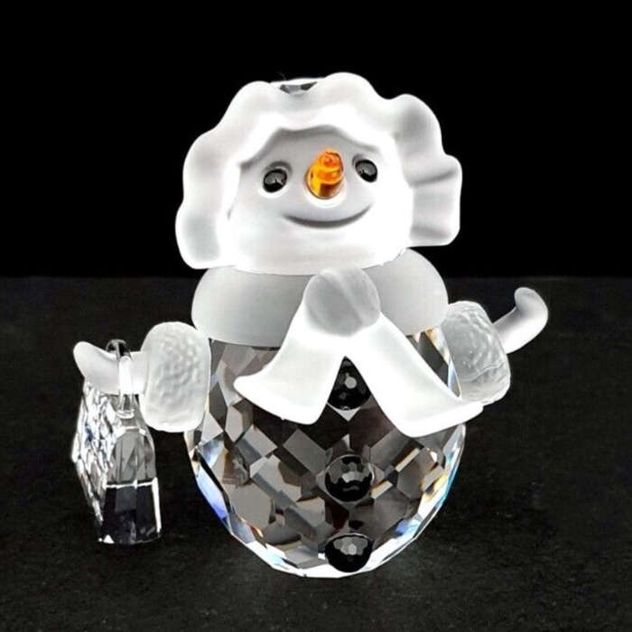 Swarovski Crystal Snowman Snowoman Christmas Cheerful Times