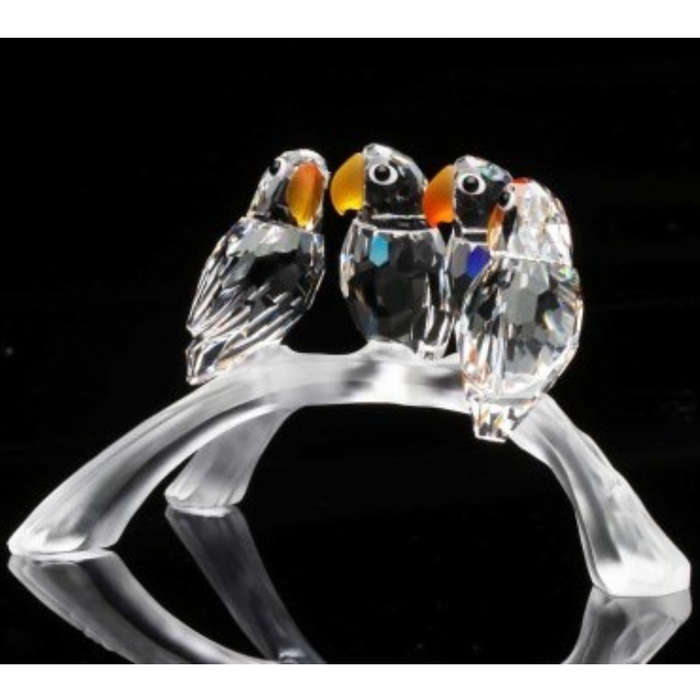 Swarovski Crystal Baby Lovebirds Feathered Beauties