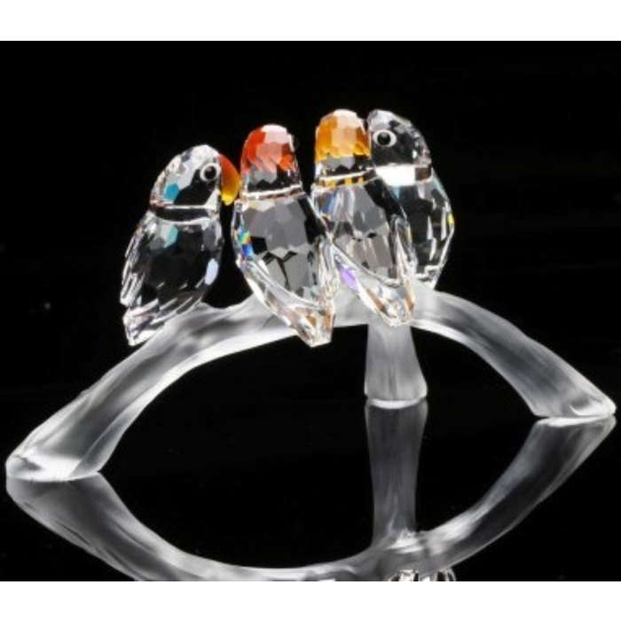 Swarovski Crystal Baby Lovebirds Feathered Beauties
