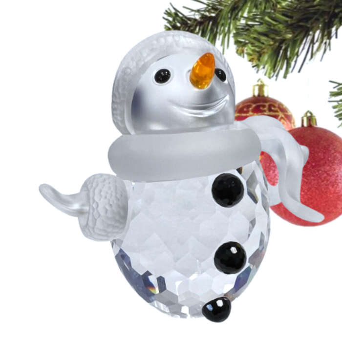 Swarovski Crystal Snowman Christmas Cheerful Times