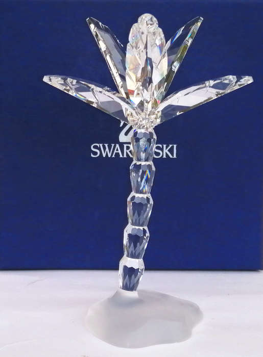 Genuine Swarovski Crystal Palm Tree  In The Secret Garden