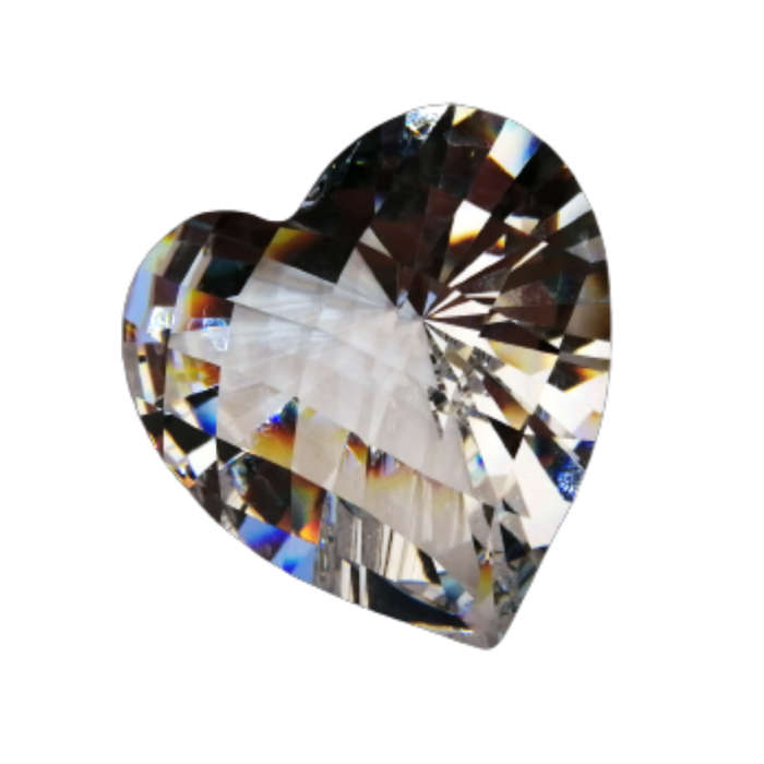 Swarovski Silver Crystal Stunning Diamond Heart