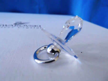 Swarovski Crystal Memories Moments Pacifer Dummy Platinum Plated
