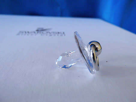 Swarovski Crystal Memories Moments Pacifer Dummy Platinum Plated