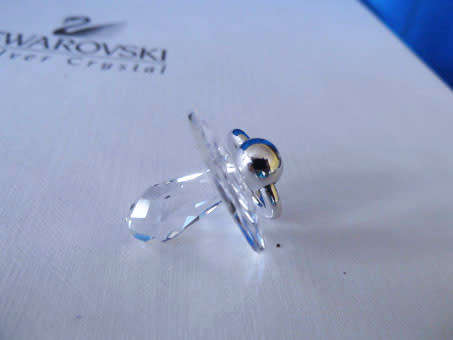 Swarovski Crystal Memories Moments Pacifer Dummy Platinum Plated
