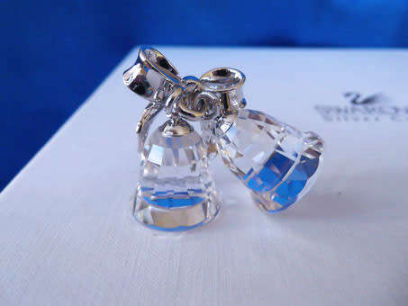 Swarovski Memories Silver Crystal Bells Rhodium