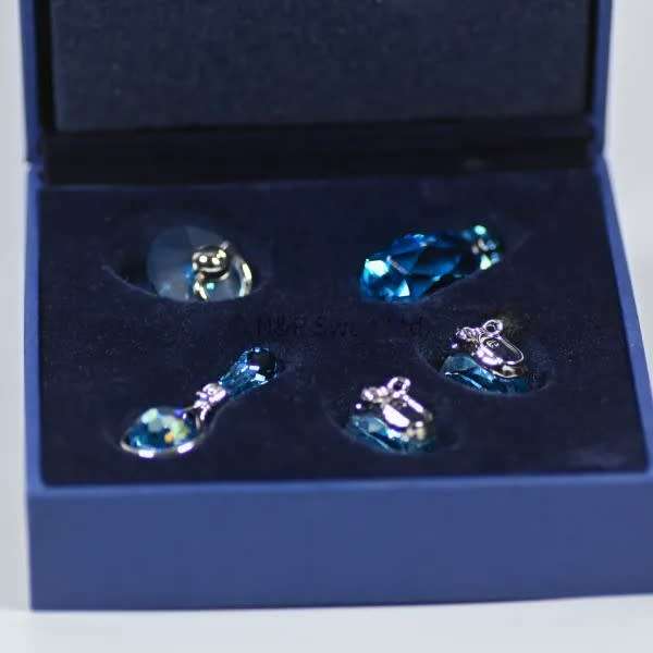 Swarovski Baby Boy Set Aquamarine Rhodium - My First Years Memories