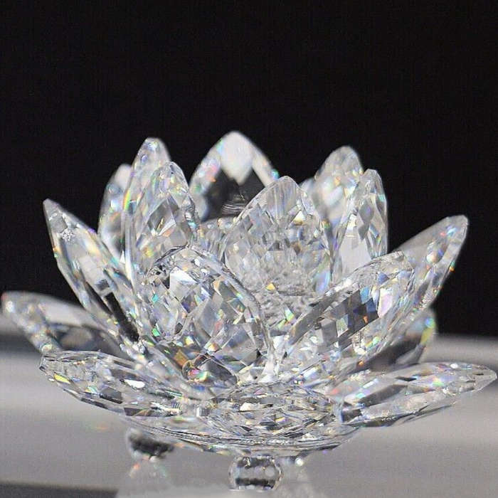 Swarovski Crystal Small Water Lily Candleholder  candle holder