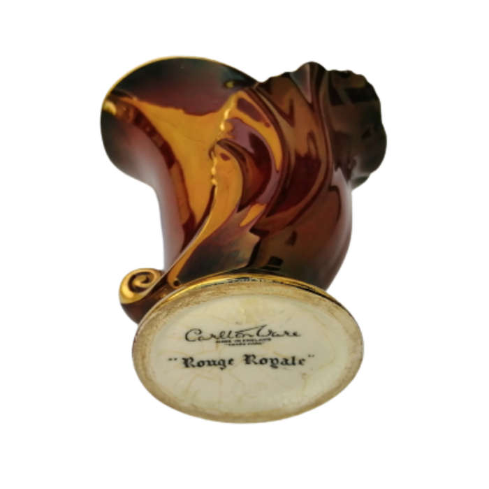 Carlton Wear Rouge Royale With Gold Trim Vase