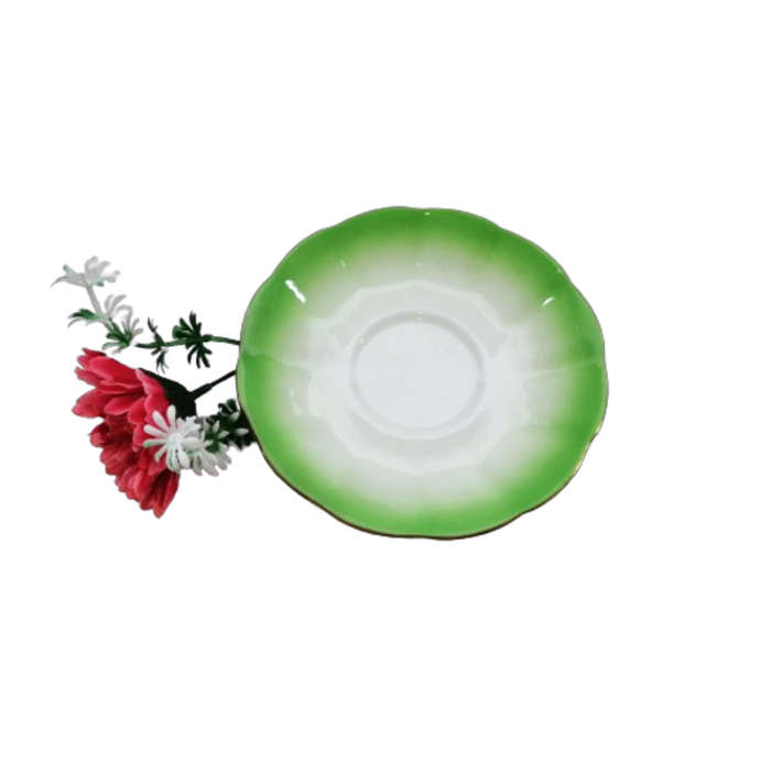 Royal Albert ` Rainbow ` Green Hampton shape Saucer Fine Bone China England