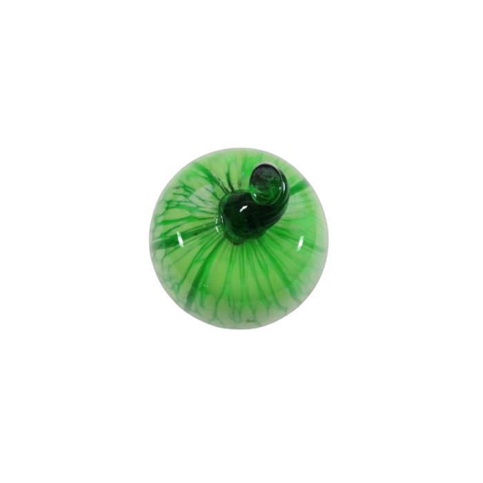 Green Art Glass Large Pumpkin Lifelike