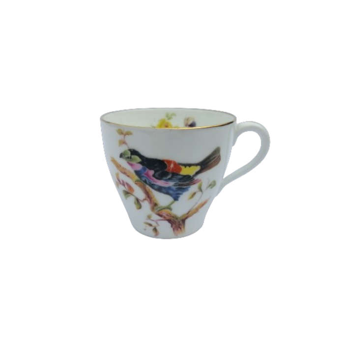 Antique Royal Doulton Coffee Set 15 pc Exotic Birds H1422