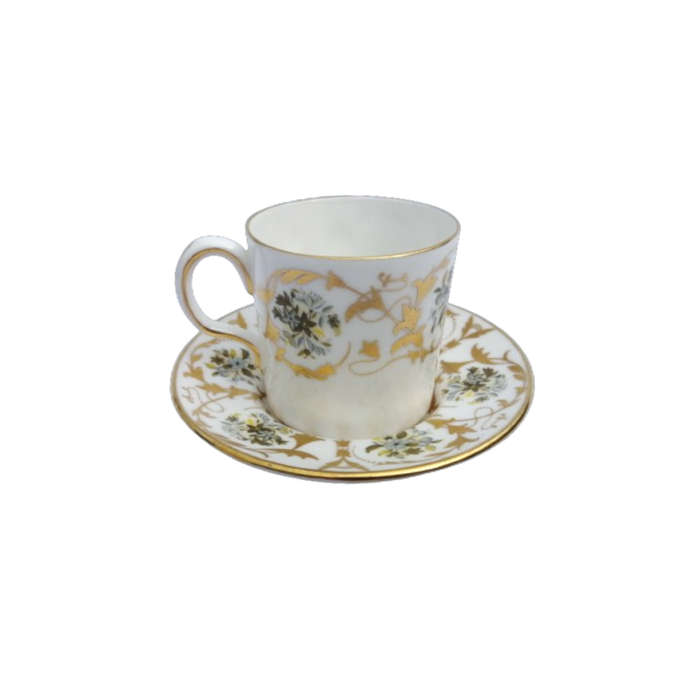 Royal Crown Derby Demitasse Duo Grosvenor with Gold Accents
