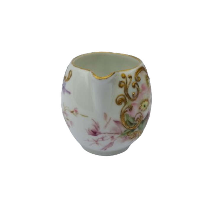Limoges A L France Tea Set Purple Pansies with Gold Accents
