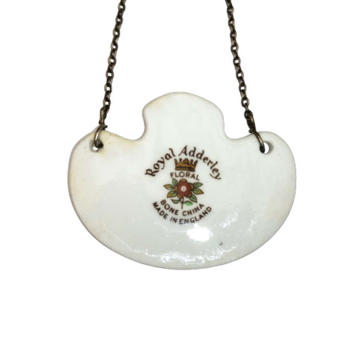 Royal Adderly Vintage Porcelain Decanter Label Brandy