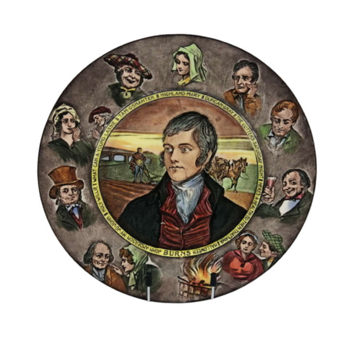 Royal Doulton Plate, Burns Series Ware D6344, Rare Charles Noke