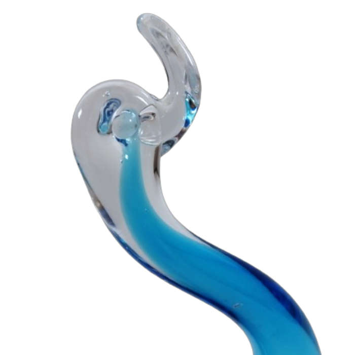 Murano  Sommerso Art Glass Beautiful Large Duck Swan