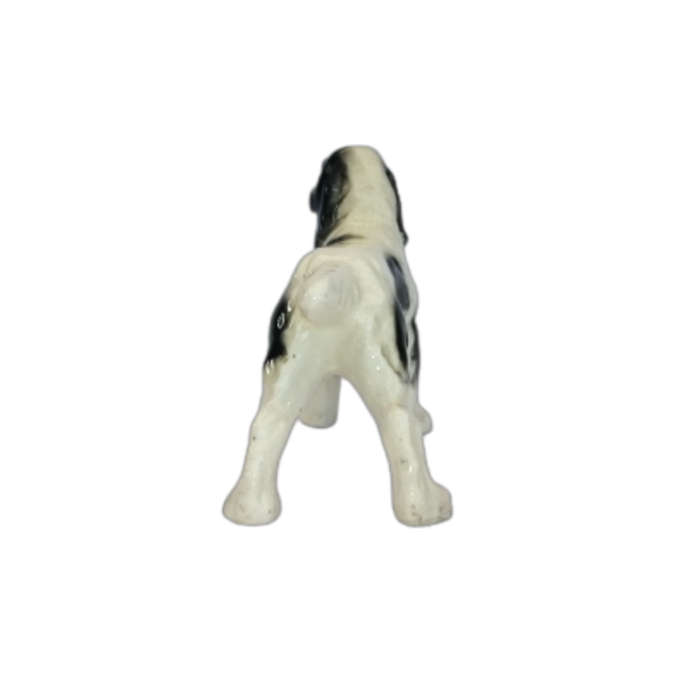 Black and White Cocker Spaniel Vintage Porcelain