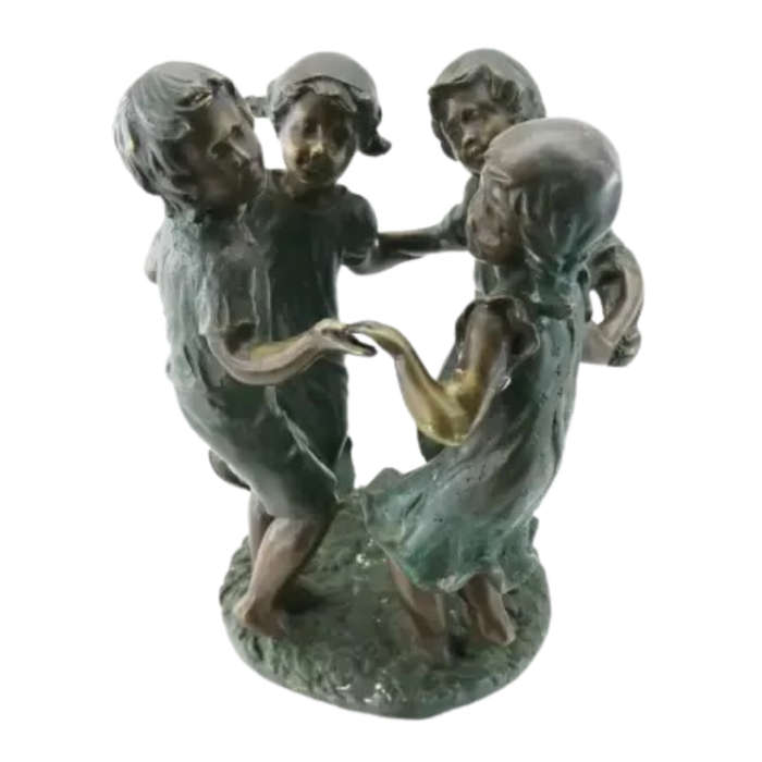 Spectacular Original Solid Bronze Ring A Rosy Sculpture