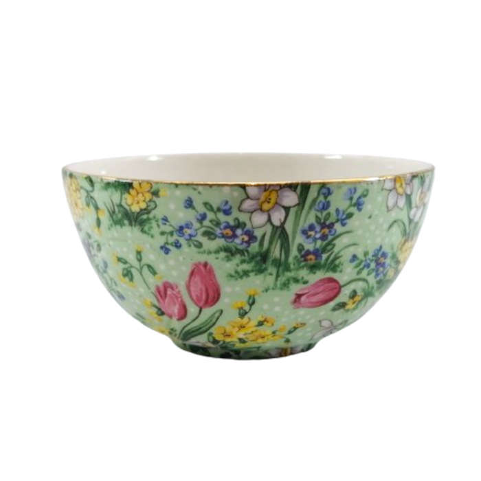 E Lijah Cotton Ltd,Lord Nelson Wear Green Tulip Sugar Bowl