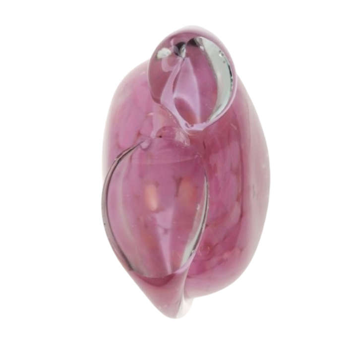 Mdina Hand Blown Pink Mottled Pink Vase