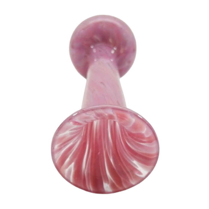 Mdina Hand Blown Pink Mottled Pink Vase